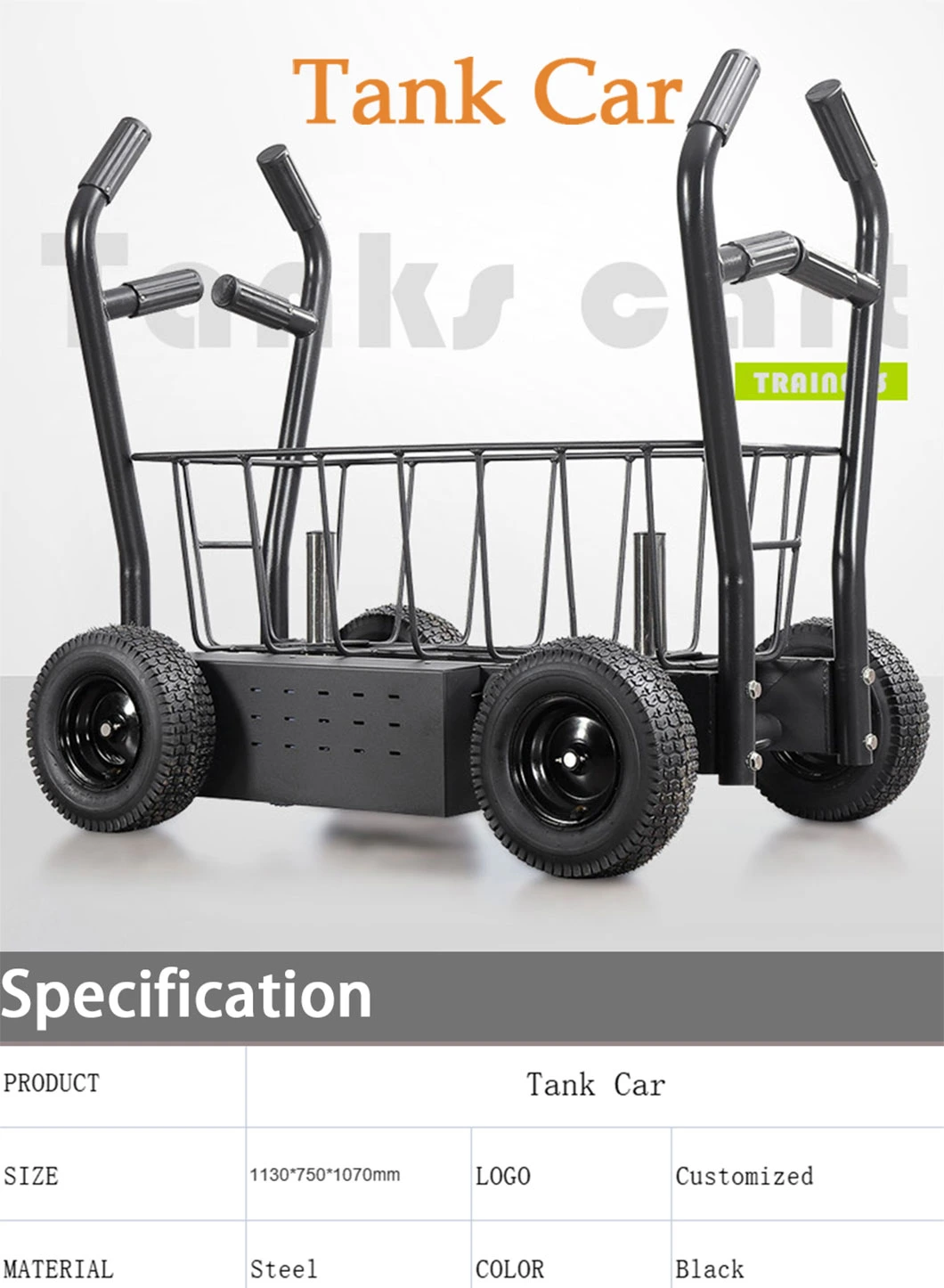 Wholesale Cheap Commercial Tank Sled Car Weighted Equipment